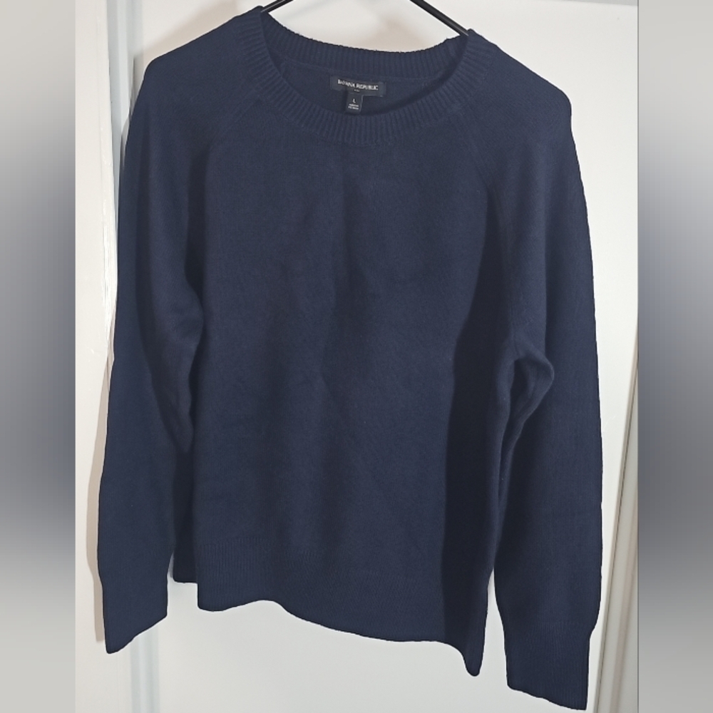 Banana Republic Dark Blue Crewneck Sweater